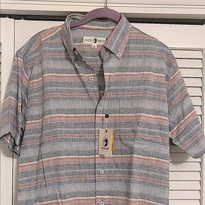 NWT Duck Head Casual Button Down Linen Shirt